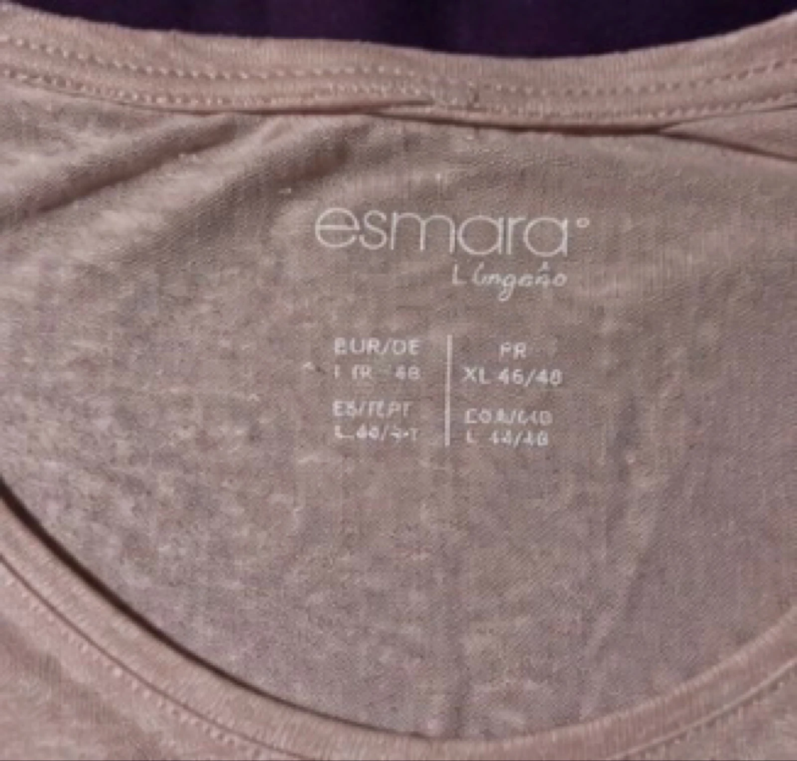 Esmara Camiseta rosa pálido fluida manga corta con nudos T46/48 informal – photo 4
